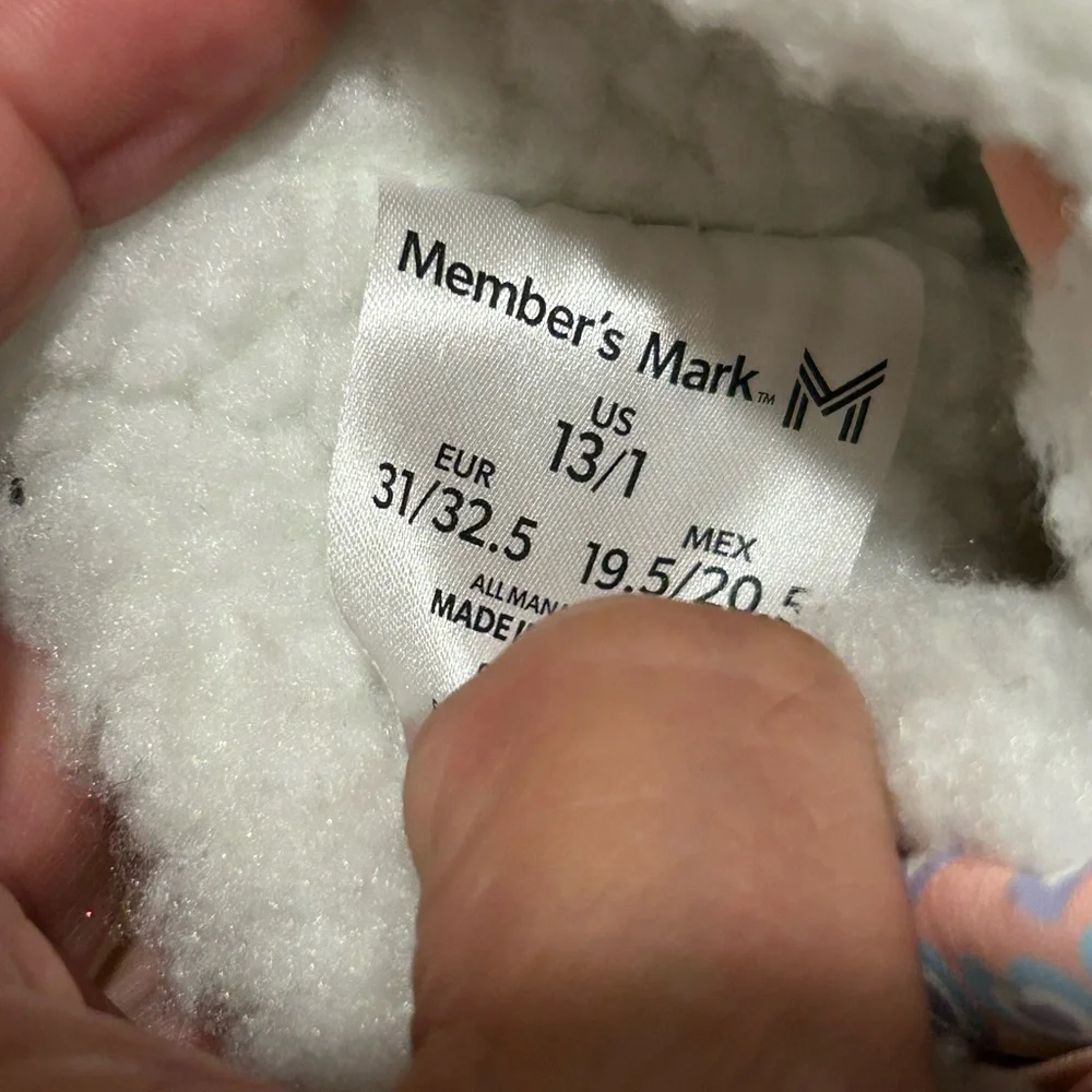 NWT Member's Mark Girl's Pull On Insulated Snow Boots Pink Hearts Kids Size 13/1 - Picture 9 of 10